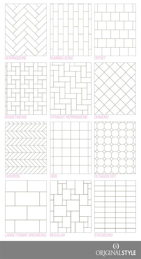 12x24 tile layout patterns|Large Format Tile Patterns 